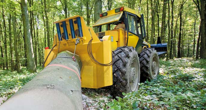 Лесной трактор-трелевщик EcoTrac 120V